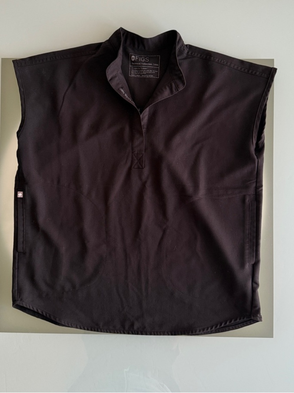 Figs Black Rafaela Oversized Scrub Top